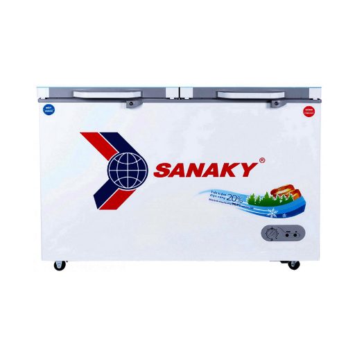 Tủ đông Sanaky VH-3699W2KD mặt kính cường lực xanh