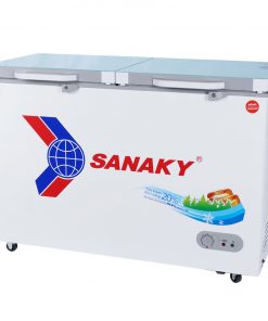 Tủ đông Sanaky VH-4099W2KD mặt kính cường lực xanh