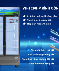 Tủ mát Sanaky VH-1520HP3 công nghệ kính LOW-E