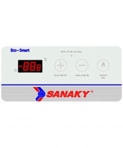 Bảng điều khiển tủ đông Sanaky VH-899K3A Inverter mặt kính cong 500L