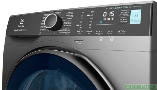 Bảng điều khiển của máy giặt Electrolux EWF8024P5SB