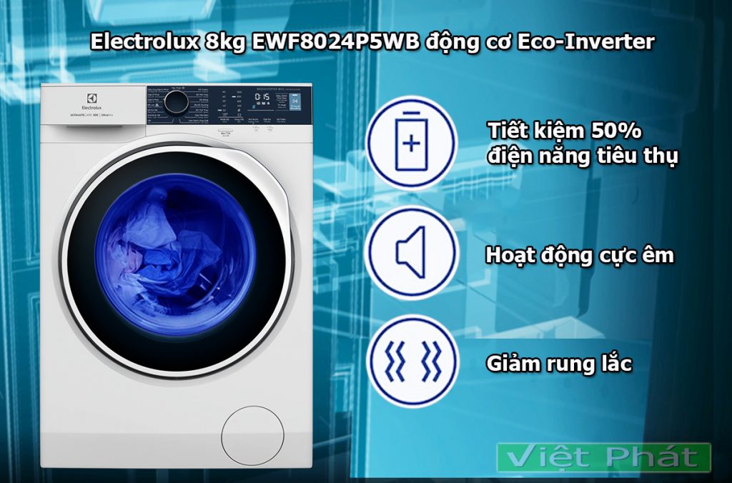 Máy giặt Electrolux EWF8024P5WB Eco Inverter