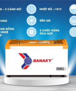 Tính năng của tủ đông Sanaky VH-3899KB mặt kính cong 280L