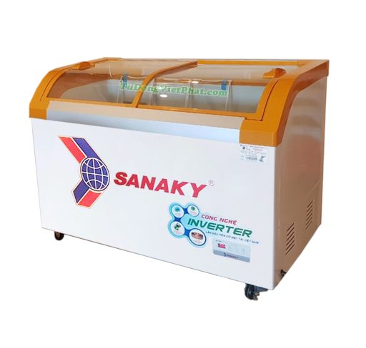 Tủ đông Sanaky VH-4899K3B Inverter mặt kính cong 350L