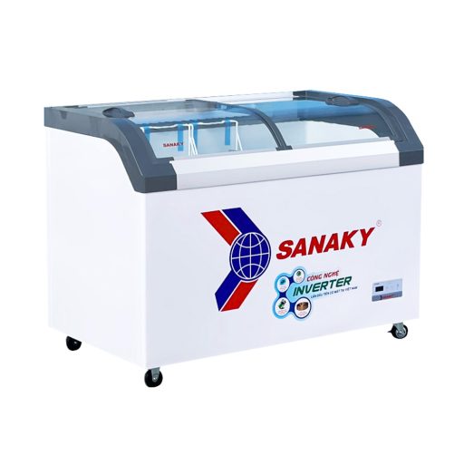 Tủ đông Sanaky VH-3899K3B Inverter mặt kính cong 280L