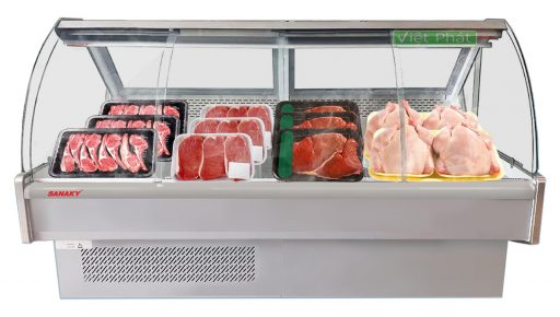Tủ trưng bày thịt tươi thịt nguội Sanaky VH-1500T