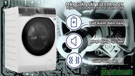 Máy giặt sấy Electrolux EWW8023AEWA động cơ ECO Inverter