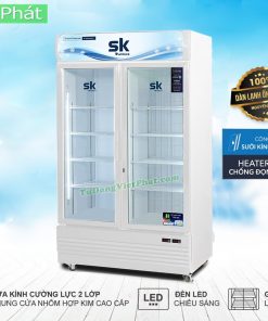 Tủ đông mát đứng mặt kính Sumikura SKFC-120.IC 1100L