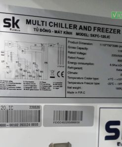 Tủ đông mát đứng mặt kính Sumikura SKFC-120.IC 1100L