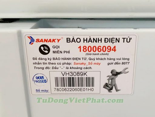 Tủ mát Sanaky VH-3089K dàn đồng 300L