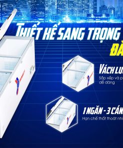 Tủ đông Sanaky Inverter 900 lít VH-1199HY4K 3 cánh