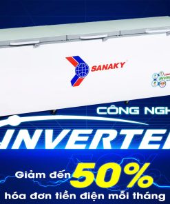 Tủ đông Sanaky Inverter 900 lít VH-1199HY4K 3 cánh