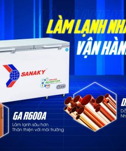 Tủ đông Sanaky VH-6699W4K dàn lạnh ống đồng