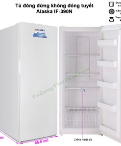 Kích thước tủ đông đứng Alaska IF-390N