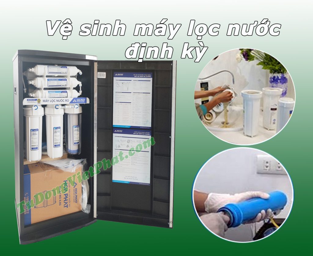 Hướng dẫn vệ sinh máy lọc nước định kỳ