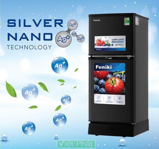 Tủ lạnh Funiki HR T6120TDG 120 lít công nghệ Nano Bạc