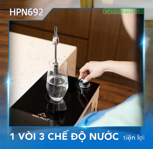 Máy lọc nước Hòa Phát HPN692 3 chế độ lấy nước 1 vòi