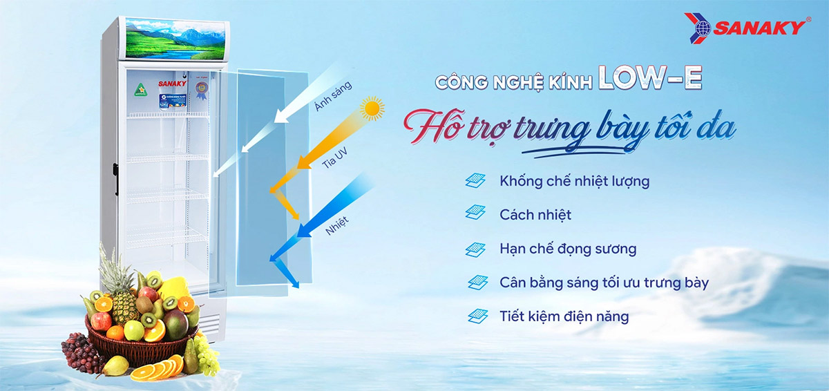 Tủ mát Sanaky VH-4088K 350L 1 cánh Giá rẻ T6/24