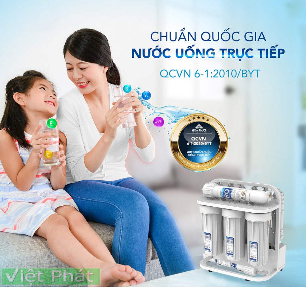 Máy lọc nước RO để gầm Hòa Phát HPU416 (10 lõi)