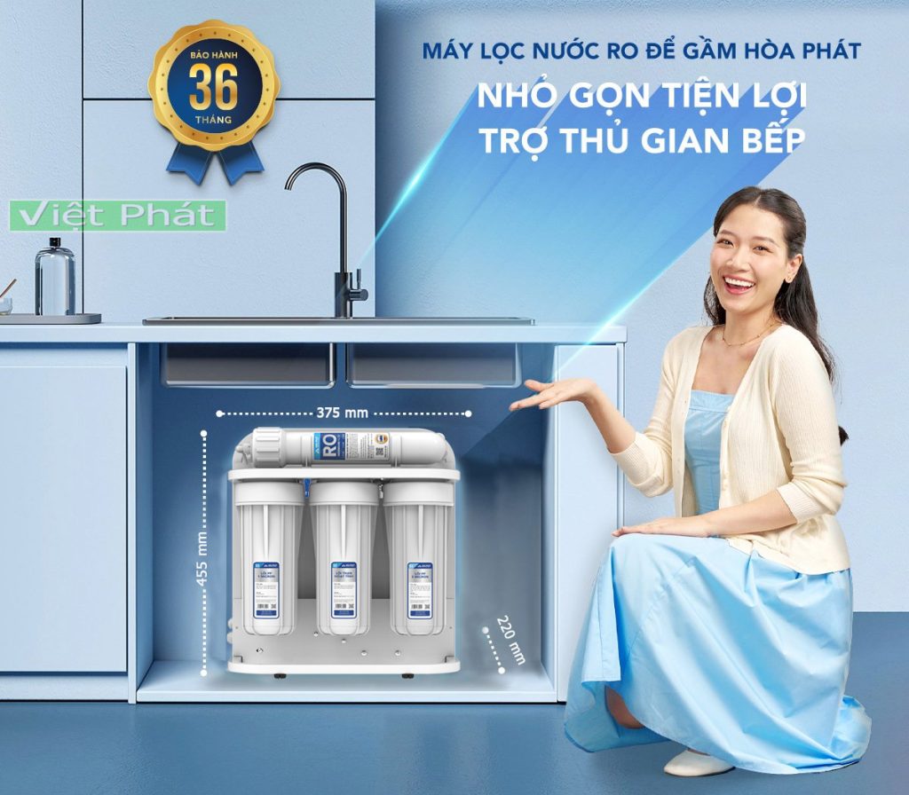 Máy lọc nước RO để gầm Hòa Phát HPU416 (10 lõi)