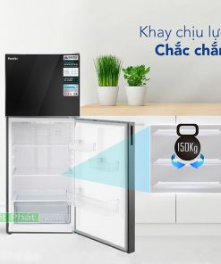 Tủ lạnh Funiki HR T8286GB khay kính cường lực chắc chắn