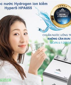 Máy lọc nước Hòa Phát Hydrogen ion kiềm HyperS HPA855 (12 lõi)