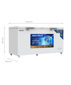 Tủ đông chống ăn mòn Hòa Phát HPF AD6544.CR 544L dàn đồng