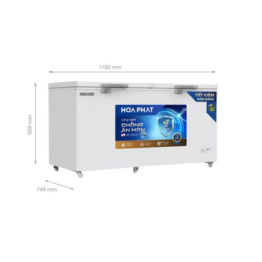 Tủ đông chống ăn mòn Hòa Phát HPF AD6544.CR 544L dàn đồng