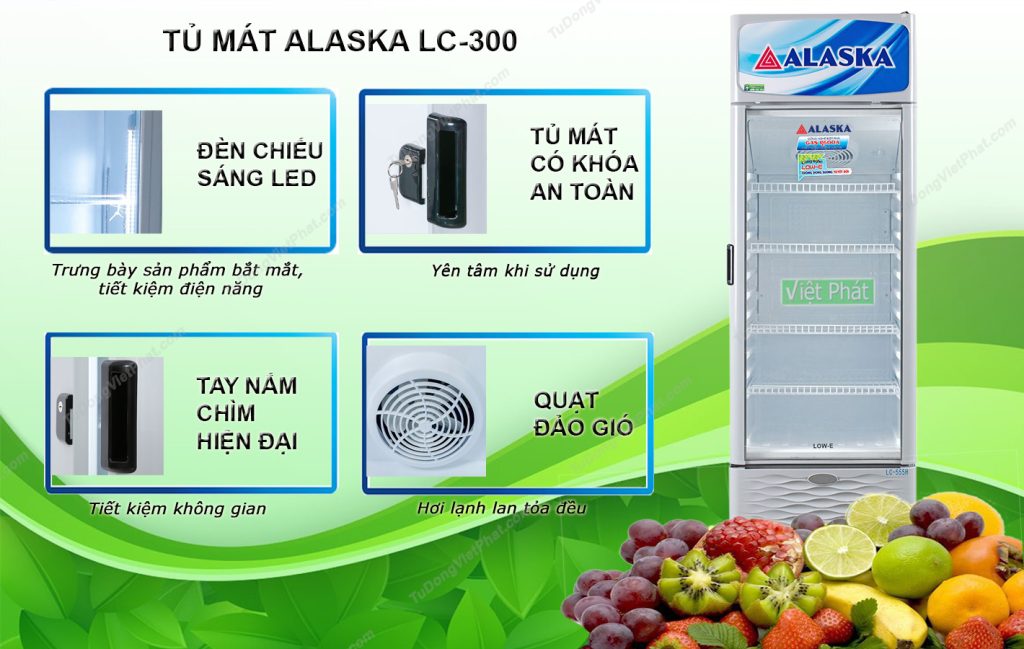 Tiện ích của tủ mát Alaska LC-300