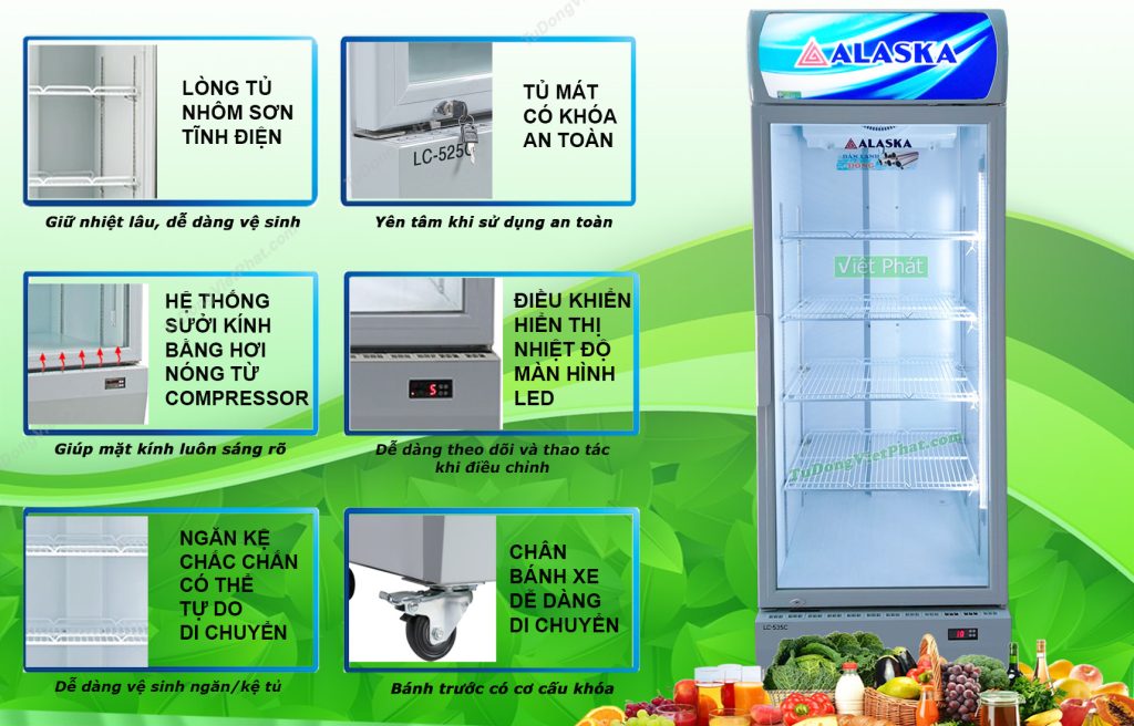 Tiện ích tủ mát Alaska LC-535C