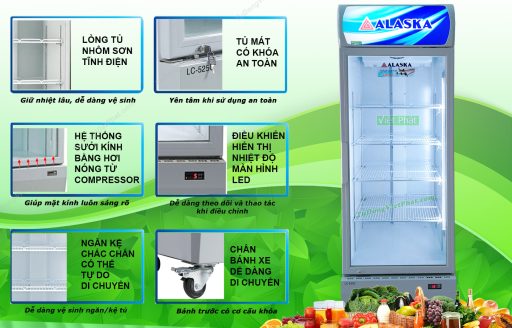 Tiện ích tủ mát Alaska LC-535C