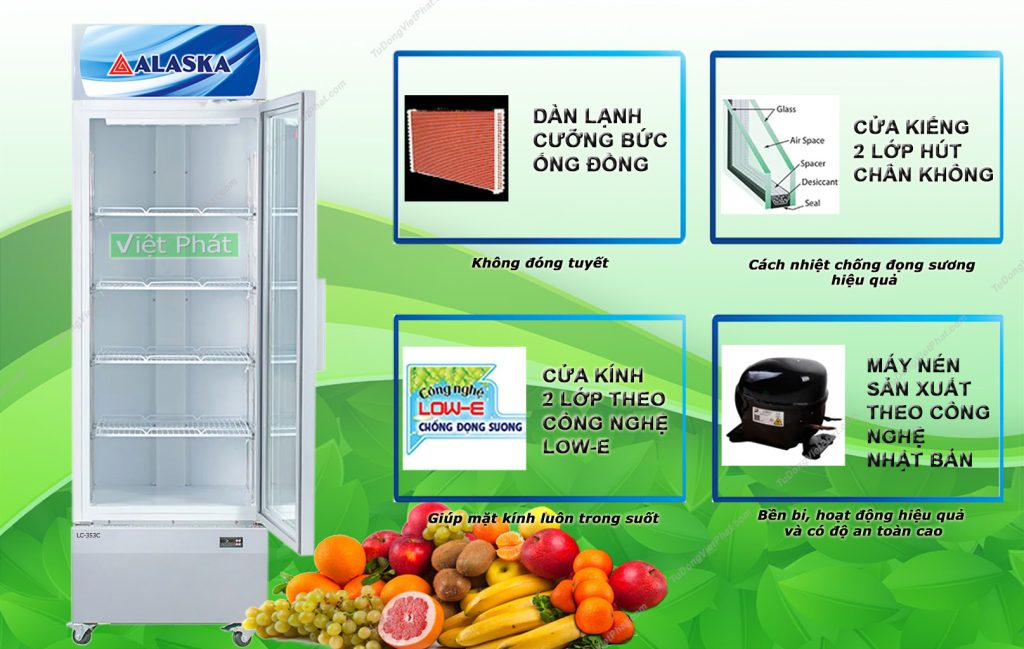 Tính năng tủ mát Alaska LC-535C