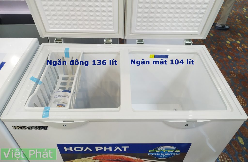 Tủ đông Hòa Phát 2 ngăn 2 cánh HPF BD6240 240L