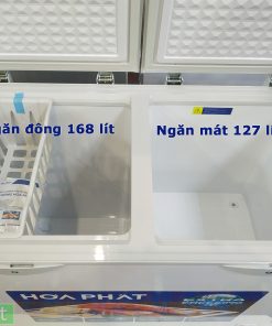 Tủ đông Hòa Phát 2 ngăn 2 cánh HPF BD6295 295L