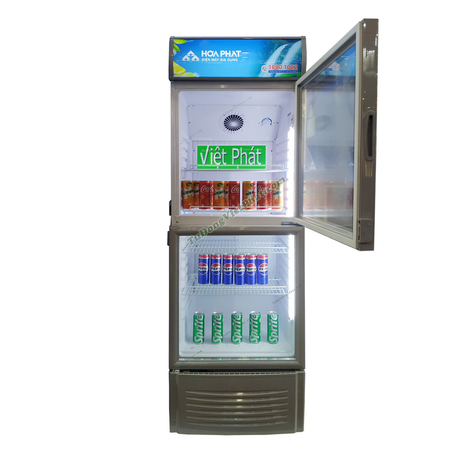 Tủ mát Hòa Phát HSR S6280.Z 280L 2 cánh trên dưới