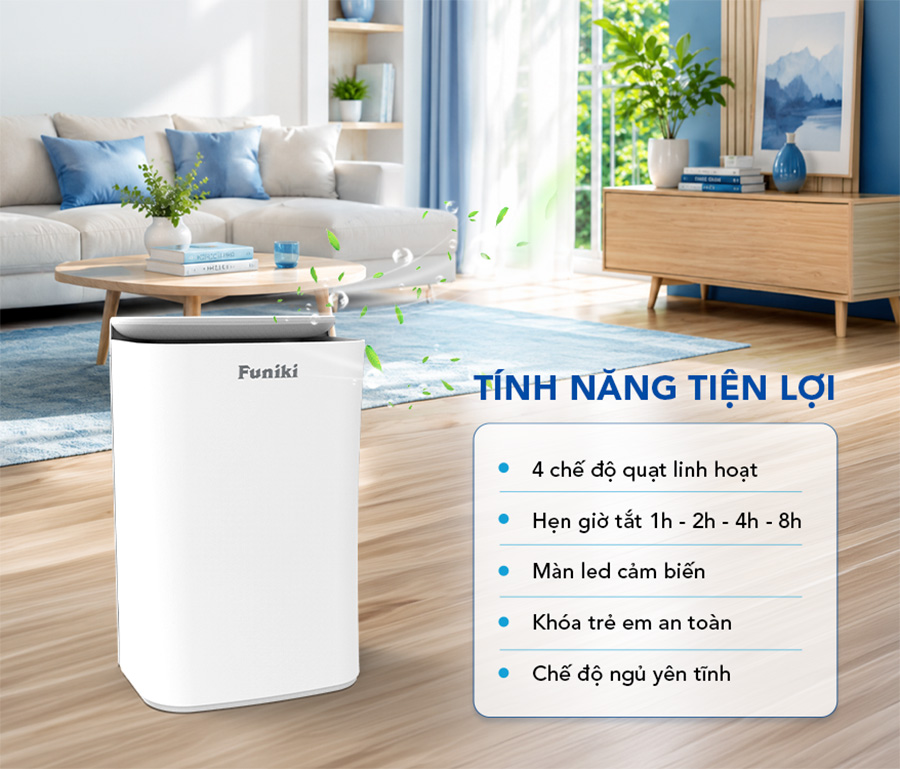 Tiện ích của máy lọc Funiki HAP3002