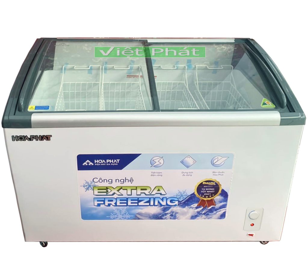 Tủ đông trưng bày Hòa Phát HSF AD6357.C mặt kính 357L