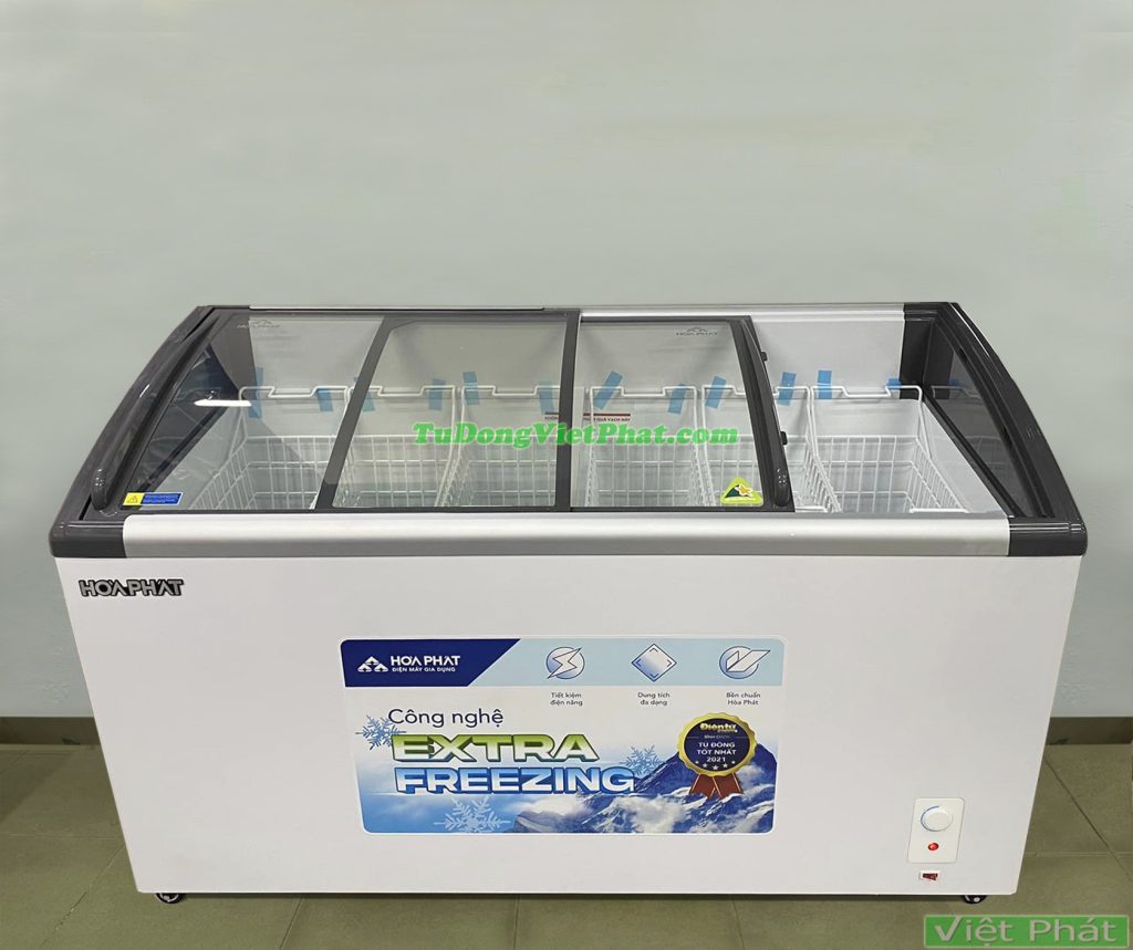 Tủ đông trưng bày Hòa Phát HSF AD6451.C mặt kính 451L