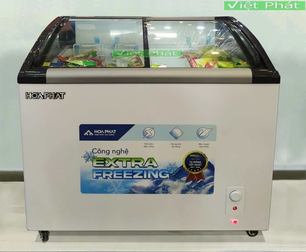 Tủ đông trưng bày Hòa Phát HSF AD6280.C mặt kính 280L