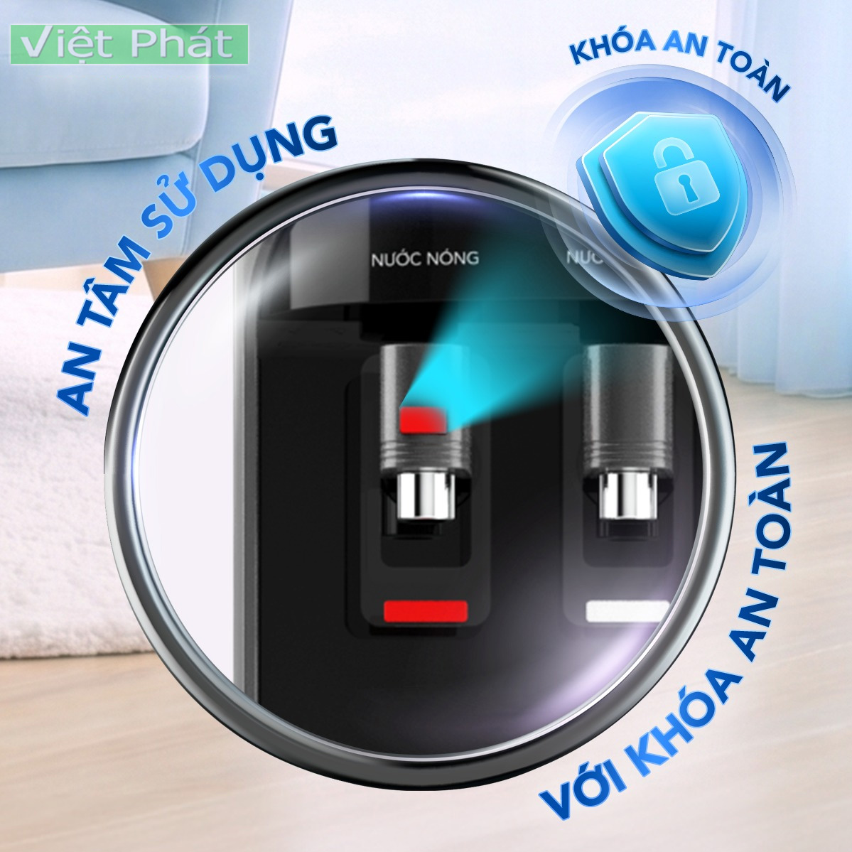 Cây nước nóng lạnh úp bình Hòa Phát HTL268