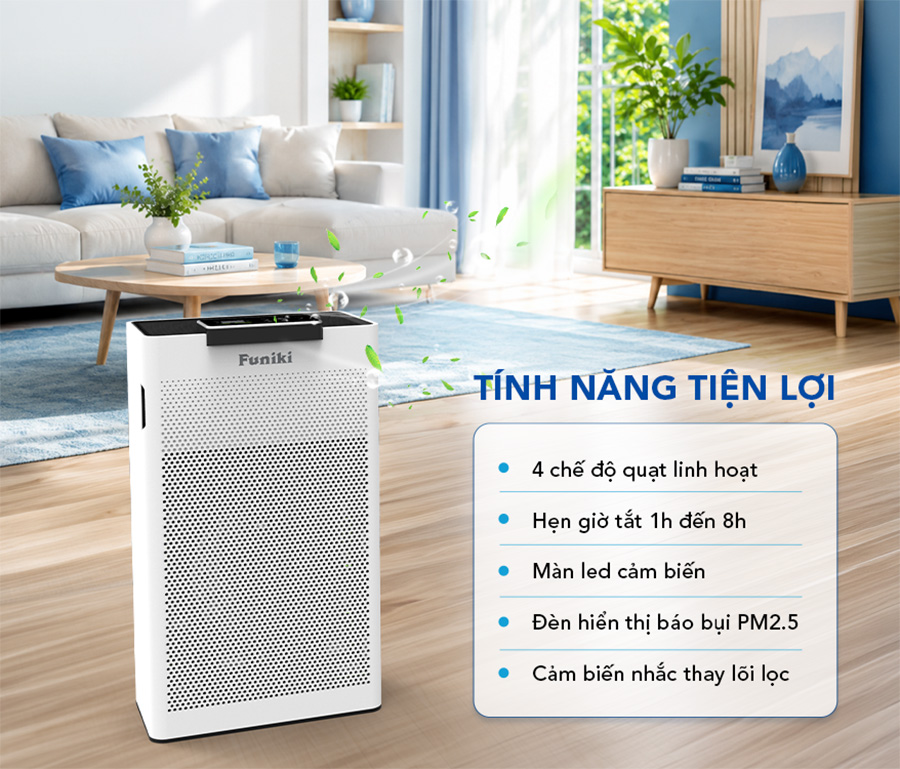 Tiện ích của máy lọc Funiki HAP4001U