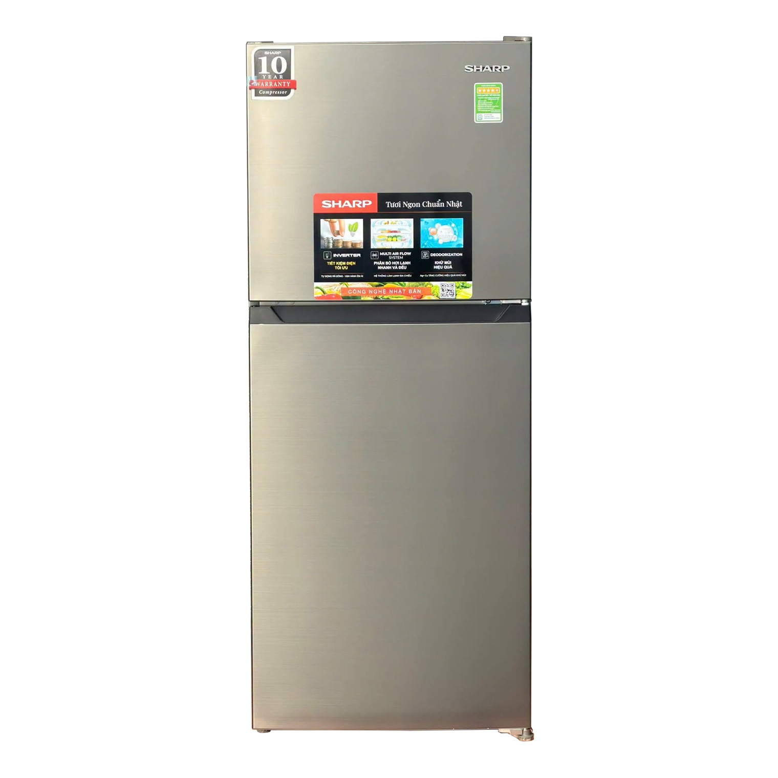 Tủ lạnh Sharp Inverter 181 lít SJ-X198V-SL