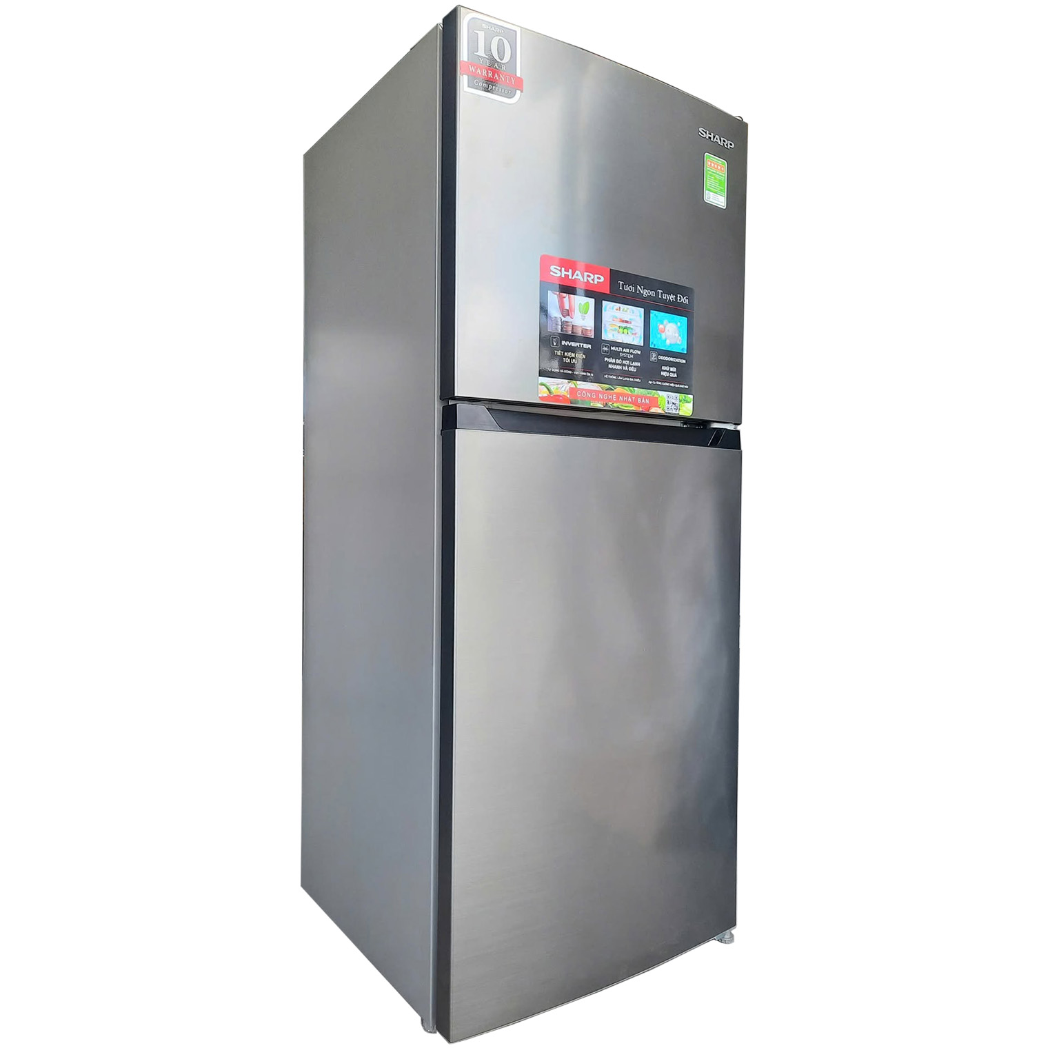 Tủ lạnh Sharp Inverter 181 lít SJ-X198V-SL