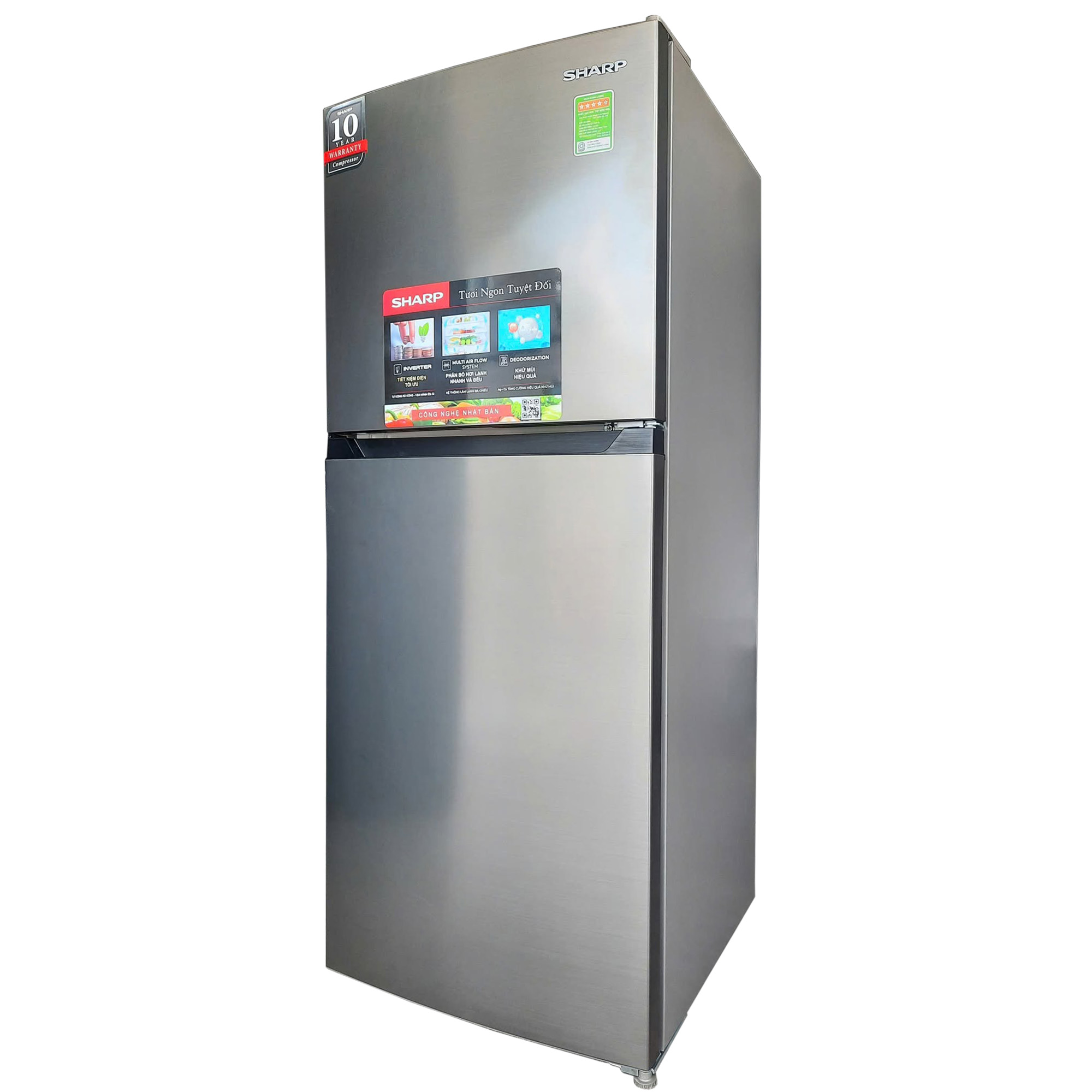 Tủ lạnh Sharp Inverter 181 lít SJ-X198V-SL